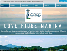 Tablet Screenshot of coveridgemarina.com